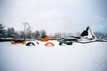 Installation view of Andi Schmied's Noguchi Town