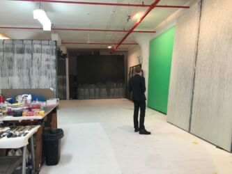 Pat Steir’s studio (2016)