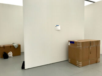 Behind the scenes at the Denny Dimin booth, Untitled Miami