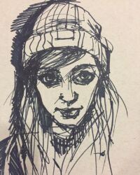 A portrait of the writer during her years as a gallery girl by Audrey Ryan