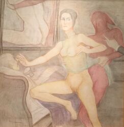 The gallery girl snaps photographs of artworks that remind her of her situation and promptly forgets to note artist and title, having identified too thoroughly with the image