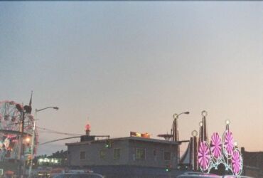 Sunset at Coney Island, snapped on a disposable camera stolen from CVS