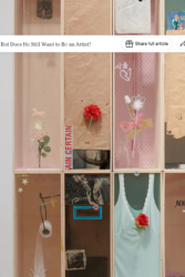 A detail view of “Virgin Variations” (2019). Photo via Modern Art Oxford, Ben Westoby