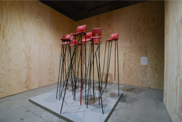 “March of the Valedictorians,” on display in the Arsenale during the 2019 Venice Biennale. Photo- Laura Chiesa Pacific Press, via Alamy