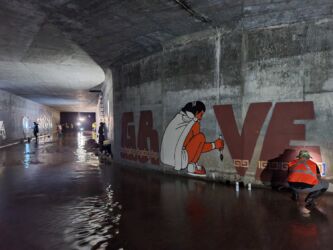 Murals by Operation Under (photo by Bill Dunleavy, courtesy Superchief Gallery LA