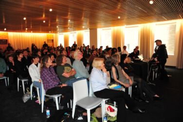 audience at an Artillery debate, 2010