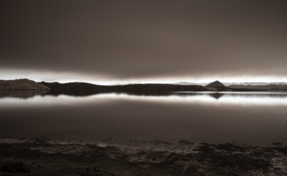 smoke over Morro Bay from the Thomas Fire, 2017