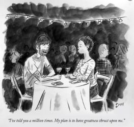 The 1st cartoon the New Yorker told Guy almost made it in