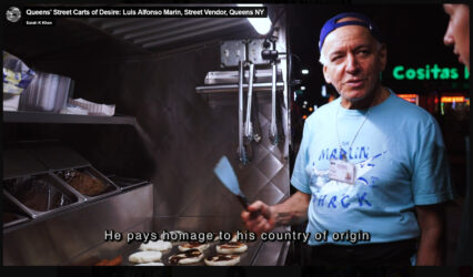 Luis Alfonso Marin- a vendor profiled in Queens Street Carts of Desire