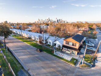 Aerial view of Project Row Houses in 2015. Photograph by Peter Molick