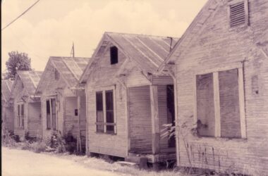 Row houses before renovations - Photo by Sheryl Tucker Vasquez courtesy of Project Row Houses