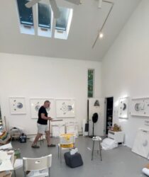 Rob in his studio in Nyack, NY Rob Strati in his studio in Nyack, NY