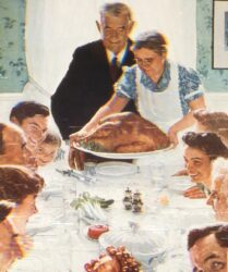 Rockwell's classic thanksgiving illustration
