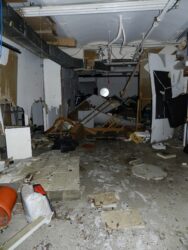 Nancy's Westbeth studio in 2011 after Hurricane Sandy flooded the basement